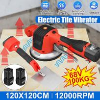 120mm Suction Cup Adjustable Automatic Floor Vibrator Leveling Tool 110V/220V Tiling Tile Machine With 2 Battery Tiles Vibrator One Battery