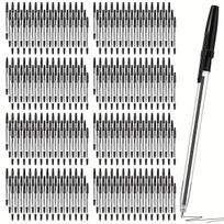 200pcs Ballpoint Pens Bulk Black Ink, 1.0mm Medium Point, Bullet Tip Smooth Writing Pens for Office, Business, School Supplies