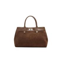 Frosted cowhide design sense niche messenger bag light luxury leather women's high sense new women's large-capacity handbag bottom length 30 width 11 height 21 handbag 12.5cm