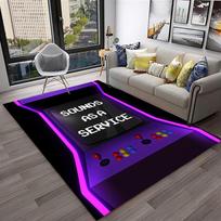 Retro Video Game Console Design Area Rug–Non-Slip Carpet for Living Room & Bedroom | Home Sofa Decor, Kids Play Mat, Gaming Gift 60x90cm(23x35in)