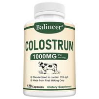 Colostrum 1000 Mg Dietary Supplement, With Immunoglobulins, 120 Capsules Per Bottle 120 Capsules