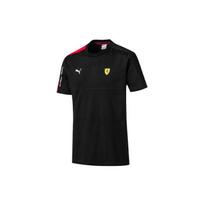 PUMA Ferrari Series Athleisure Casual Sports Splicing Round Neck Short Sleeve Black Men's 595427-02 S