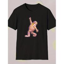 Men'S Mr Blobby 90S TV Icon Funny UK Tribute T-Shirt - Noel'S House Party Retro Character Graphic, with Pink And Print, Casual Round Neck Tee for 90S S juoda