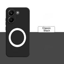 Official Skin Feel Liquid Silicone Car Magnetic Holder Case for Xiaomi Poco F8 M8 Pro Ultra C75 C65 Slim Anti-drop Protect Cover Poco C71 smėlis