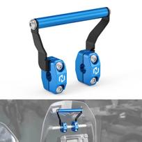 For 2019-2024 Yamaha Tenere 700 12mm Bar Mototrcycle Roadbook GPS Mount Phone Holder Bracket for Aprilia Tuareg 660 2022-2024 mėlyna