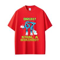 Funny Italian Brainrot Six Seven 67 Number Graphic Tshirt Bruh Steal A Bratnrot T Shirts Unisexs Women Casual Oversized Tshirts 4XL