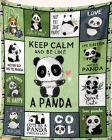 Mielas panda koliažo pledas - Minkštas, jaukus, stilingas dekoras jaukiam namų komfortui ir ideali dovana pandų mylėtojams 130x150cm