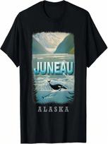 Juneau Alaska AK Glacier Majesty SD102 T-Shirt S įvairiaspalvis