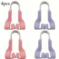 4Pcs nose lift clips for instant high nose bridge. Durable plastic nose shaping tool, safe daily use to refine nose contour