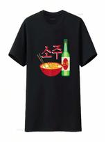 Korean Soju And Raunisex Lovers Liquor T Shirt Vintage Washed Streetwear Top For Everyday Wear Comfortable Fashion Graphic Unisex S įvairiaspalvis