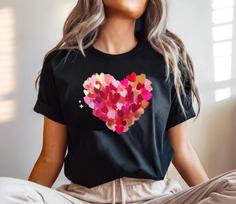 Custome printed t-shirt uk, Tshirt for men , tshirt for women , love Cream heart S