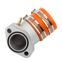 Motorcycle Carburetor Intake Interface Manifold Adapter GY6 150CC 33mm for KEIHIN MIKUNI OKO KOSO PWK Dirt Bike Enduro Motocross oranžinė