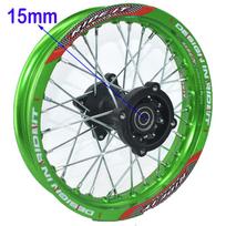 Dirt bike Black 12mm or 15mm Axle 1.85x12  Inch Rear Wheel Rim For KAYO BSE Apollo PIT PRO Pit Bike