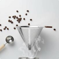 Stainless Steel Coffee Strainer Easy to Clean Reusable Pourover Cone Rich Flavor Kitchenware
