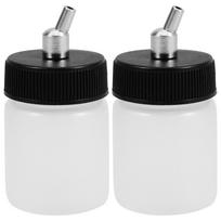 2Pcs Airbrush Paint Cup Refillable Spray Pigment Container Detachable Plastic Reusable Replacement Pot for Precise Painting China Mainland