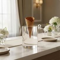 Ice Cream Cone Holder High Clearness Acrylic Sushi Hand Roll Display for
