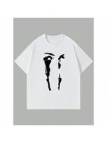 Goth Figure Graphic Unisex unisex Wounisex Cotton T-Shirt Luxury Brand Fashion Big Size Top Short Sleeve Streetwear Classic Tee S-4XL S įvairiaspalvis