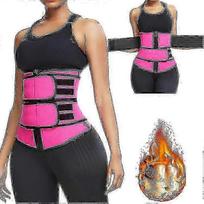 Fitness Waist Trimmer Belt for Women - Sauna Suit Style Sweat Wrap Trainer - Body Shaping Cincher Belt S juoda