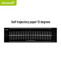 Indoor Golf Putter Training Aid: Putting Green Practice Mat with Trajectory Guide