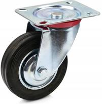 Koło Obrotowe Geko 160 Mm Stalowe Gumowe Mocne 150 Kg Warsztatowe G71516
