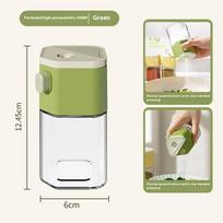 Seasoning Salt Dispenser with Moisture-proof Features for Efficient Kitchen Use žalia