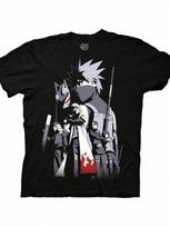 Ripple Junction Narutos Shippuden unisex's Short Sleeve T-Shirt Kakashi Hatake Anbu Arc Hokage Cloak Anime Officially Licensed S įvairiaspalvis