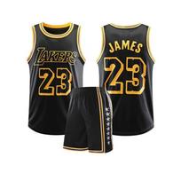 (30) Lakers # 23 LeBron James Basketball Jersey Adult Kids Set 30