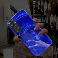 For Redmi Note 11 11S 4G Global Case 3D Glitter Rainbow Laser Phone Cases For Xiaomi Redmi Note11 Note11S 4G Silicon Back Cover Redmi Note 11S 4G mėlyna