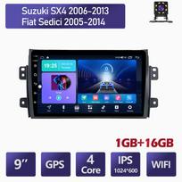 2 DIN automobilio Android Car Radio Multimedijos vaizdo grotuvas, skirtas Suzuki SX4 2006-2013 Bluetooth Carplay Auto Navigation GPS DSP 2+32GB 1+16GB
