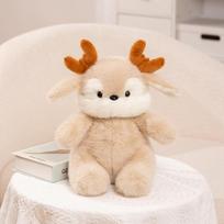 Cartoon Cute Bib Elk Doll Plush Doll Doll Deer Backpack Crossbody Bag Doll Gift Children 40cm 0.3kg