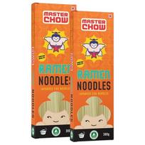 MasterChow Japoniški Ramen Makaronai - 2 vnt. pakuotė| Kiaušininiai Makaronai | Gaukite Restorano Skonį Vos Per 10 Minučių | Užtenka 4-5 Porcijoms | Po 300g Kiekvienas 300GM