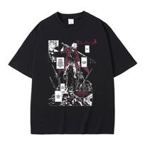 Anime Devil May Cry Son of Sparda Dante Graphic T-shirt Men Women Manga Oversized T-shirts Men's Casual Cotton Vintage T Shirts S juoda