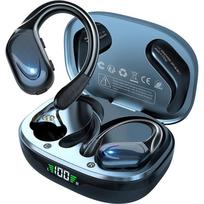 GDLYL BX17 Belaidės sportinės ausinės su mikrofonais, LED maitinimo indikatorius, Hifi stereo garsas, Bluetooth 5.4 TWS ausinės juoda