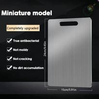 Premium Steel Panel And Chopping Board Kitchen Area Household Reinforced Double Sided Cutting Board Block Kneading Dough Board 316 Stainless