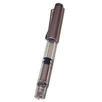 Student Stationery EF Nib Transparent Large Capacity Business Piston Fountain Pen Writing Pen Ink Pens Fountain Pen raudona