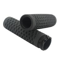 Motorcycle Handlebar Hand Grips 1  25mm Rubber Handlebars For Harley Sportster 883 1200 Softail Slim Fatboy Touring Street Glide pilka spalva