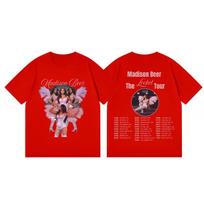 Madison Beer The Locket Tour 2026 T Shirts Unisex Women Fashion Y2k Aesthetic Tshirt Summer Casual Cotton Short Sleeve Tshirts S