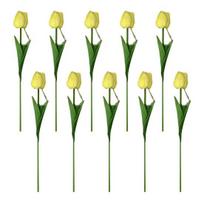 Tulip Night Light Bouquet, Glowing Artificial Flowers with Petals, Handheld LED Lamp for Home Bedroom Decor, Valentine's Day Gift for Women Her 10pcs