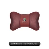 High-end Ice Silk Car Seat Headrest Memory Foam Comfort Pillow Auto Interior For Alfa Romeo 4C 159 166 Giulia Giulietta 156 147