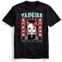 Demon Slayer Kimetsu No Yaiba Inosuke Funny Anime T Shirt Homme Black Casual Tshirt Men Unisex L