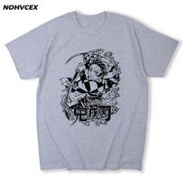 Anime Demon Slayer Kimetsu No Yaiba Cotton O Neck Short Sleeve Men T Shirt S