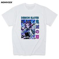 Nezuko Men Cotton T Shirt Demon Slayer Kimetsu No Yaiba Kamado Tanjirou Anime Manga Tees 3XL