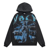 V119 Vale Forever Valley Statue of Liberty Hoodie Men's and Women's Wash Water To Make High-quality Pure Cotton Hoodies and Sweatshirts S