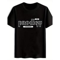 Men'S PRODIGYTHE The Prodigy Experience Graphic T-Shirt - Bold Music Album Print, Black & White Retro Gaming-Inspired Design, Lightweight Breathable S juoda