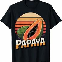 Retro Papaya Did Nothing Wrong Vintage Papaya Fruit Lover T-Shirt S įvairiaspalvis
