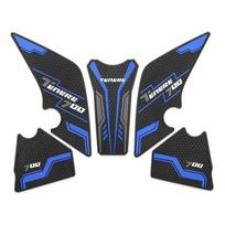 For YAMAHA Tenere 700 T700 XTZ 700 2019-2023 Protector Anti Slip Tank Pad Sticker Gas Knee Grip Traction Side Pad Decal mėlyna
