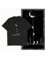 Coolmind SA Spaceman Astronaut Graphic T Shirt Fo  Cool Moon Print Vintage  's Novelty Tee Shirt S įvairiaspalvis