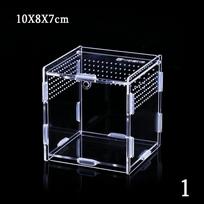 Container Lizard Insect Frogs Reptile Incubator Hatching Terrariums Breeding Box Insect Supplies 10X8X7cm