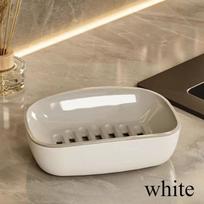 1pc Soap Dish, Double-Layer Drainage, Automatic Drain, Easy to Clean, Suitable for Home Bathroom and Kitchen balta