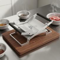 Manual Meat Tenderizer Tenderizes and Flattens Flattener Press Portable Schnitzel Maker